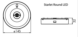 Afmetingen Starlet Round Aufbau